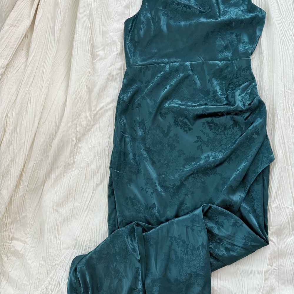 Lulus Elegant Teal Sleeveless Dress
